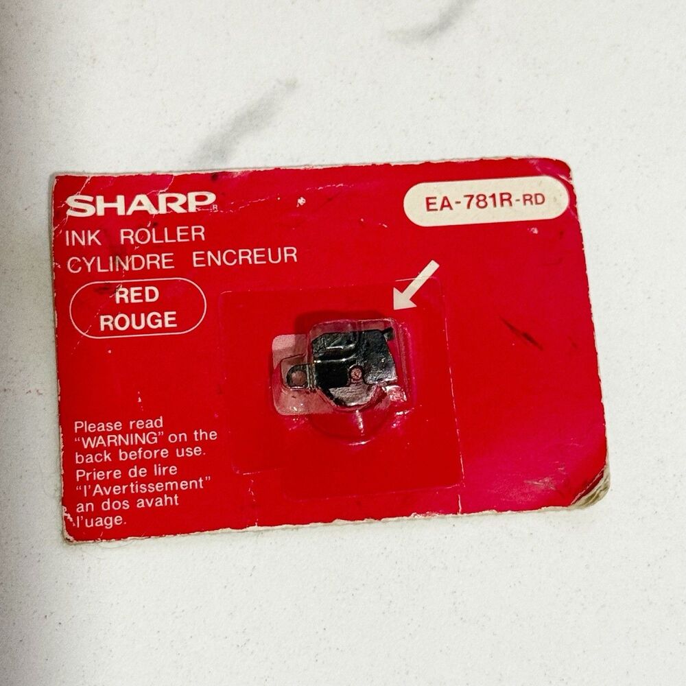 Sharp EA781R-RD ink roller‎ for calculators, red, NROLR1044CC01